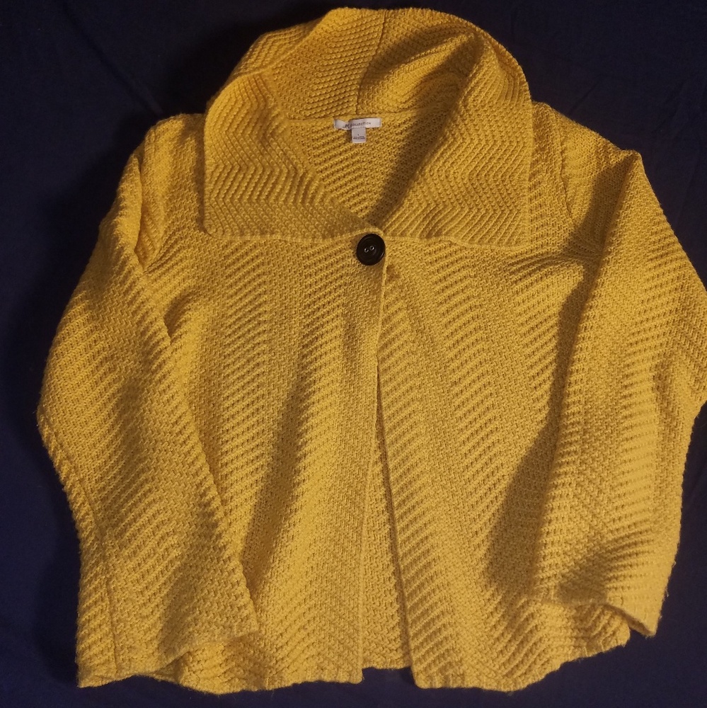 JM Collection Women's Knit Throw Sweater (L)